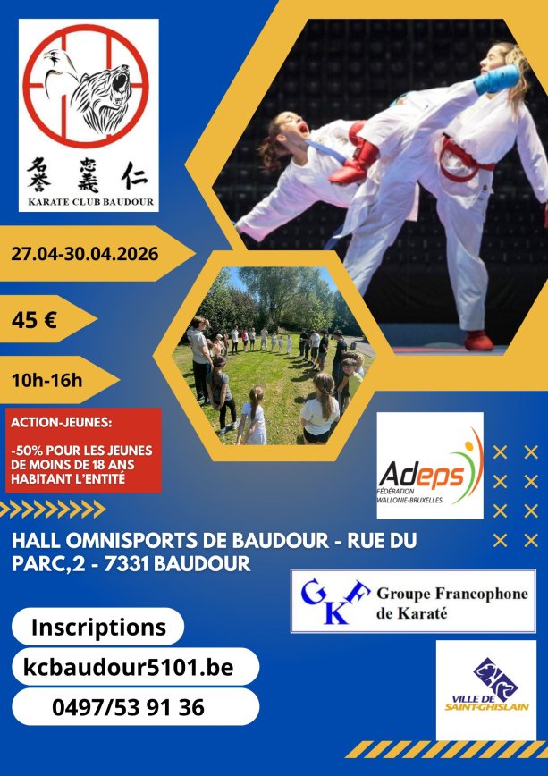 Stage de printemps 2026